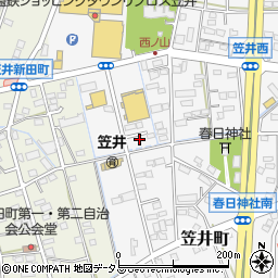 静岡県浜松市中央区笠井町1258周辺の地図