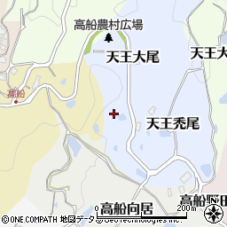 京都府京田辺市天王大尾周辺の地図