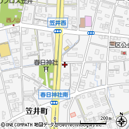 静岡県浜松市中央区笠井町1360周辺の地図