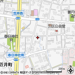 静岡県浜松市中央区笠井町1383周辺の地図