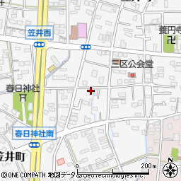 静岡県浜松市中央区笠井町1384周辺の地図