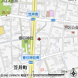 静岡県浜松市中央区笠井町1361周辺の地図