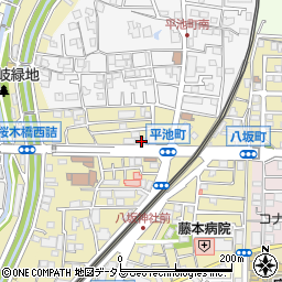 ピザハット　寝屋川八坂店周辺の地図