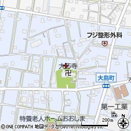 静岡県浜松市中央区大島町1051周辺の地図