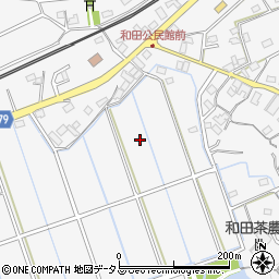 静岡県菊川市和田周辺の地図