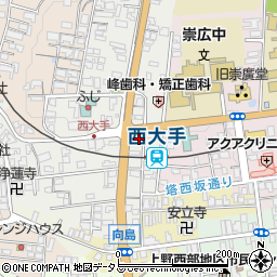 三重県伊賀市上野西大手町3625周辺の地図