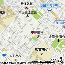 兵庫県加古川市加古川町本町46周辺の地図
