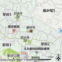 善林寺周辺の地図