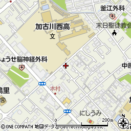 兵庫県加古川市加古川町本町117周辺の地図