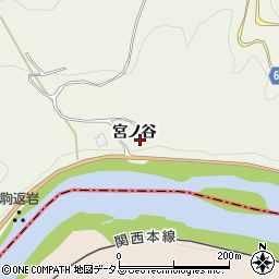 京都府相楽郡和束町木屋宮ノ谷周辺の地図