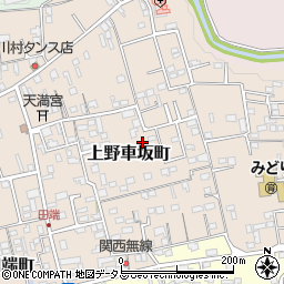 三重県伊賀市上野車坂町周辺の地図