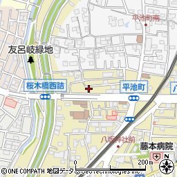 コスモ八坂ハイツ周辺の地図