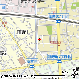 兵庫県伊丹市御願塚8丁目5周辺の地図