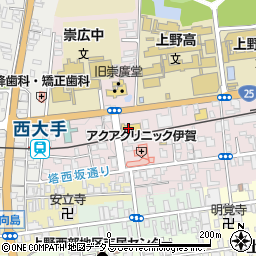 ファミリーマート伊賀上野あかもん店周辺の地図