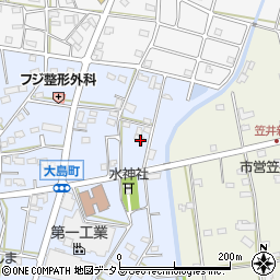 静岡県浜松市中央区大島町33周辺の地図