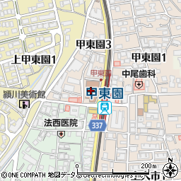 三井住友銀行甲東支店 ＡＴＭ周辺の地図