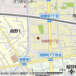 兵庫県伊丹市御願塚8丁目周辺の地図