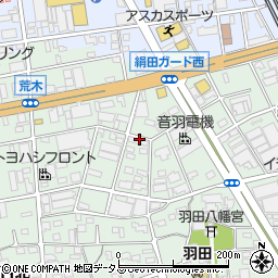 愛知県豊橋市花田町中ノ坪周辺の地図