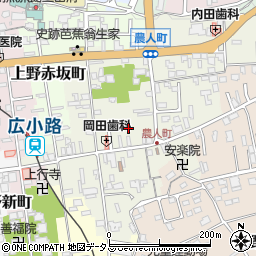 三重県伊賀市上野農人町380-1周辺の地図