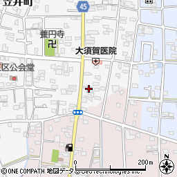 静岡県浜松市中央区笠井町95周辺の地図