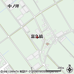 愛知県豊橋市富久縞町富久縞周辺の地図