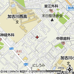 兵庫県加古川市加古川町本町95-9周辺の地図