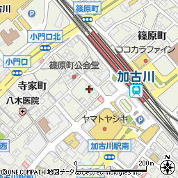 兵庫県加古川市加古川町篠原町27周辺の地図