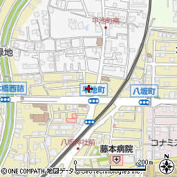 デイリーヤマザキ寝屋川八坂町店周辺の地図