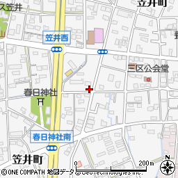 静岡県浜松市中央区笠井町929周辺の地図