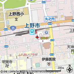 明光義塾　上野市駅前教室周辺の地図