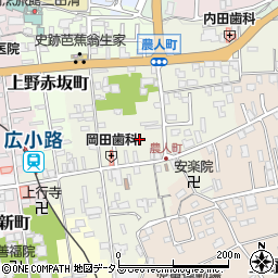 三重県伊賀市上野農人町378-3周辺の地図