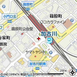 兵庫県加古川市加古川町篠原町29周辺の地図