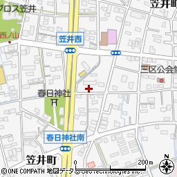 静岡県浜松市中央区笠井町944周辺の地図