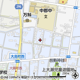 静岡県浜松市中央区大島町1366周辺の地図
