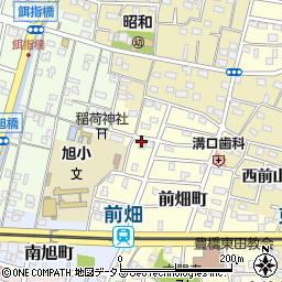 愛知県豊橋市東田町前畑周辺の地図