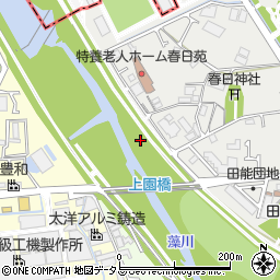 上園橋周辺の地図