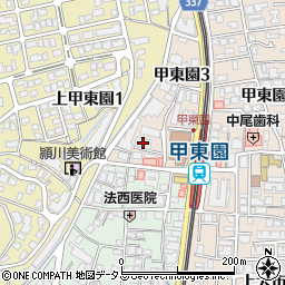 アーク甲東園周辺の地図