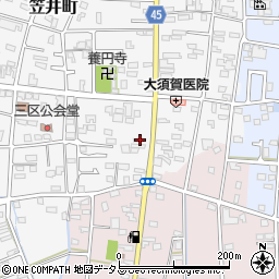 静岡県浜松市中央区笠井町303周辺の地図