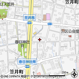 静岡県浜松市中央区笠井町941周辺の地図