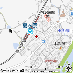 島ヶ原駅前周辺の地図