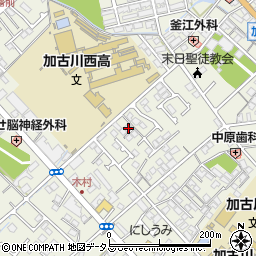 兵庫県加古川市加古川町本町93周辺の地図