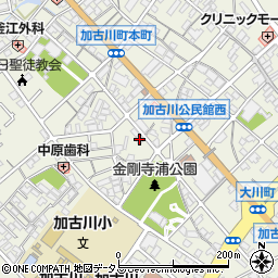 兵庫県加古川市加古川町本町58周辺の地図