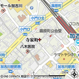リパーク加古川駅前駐車場周辺の地図