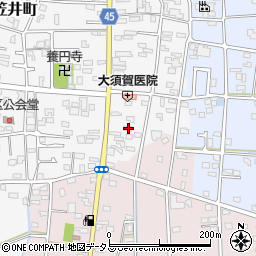 静岡県浜松市中央区笠井町96周辺の地図