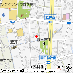 静岡県浜松市中央区笠井町1239周辺の地図