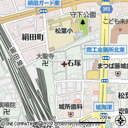 愛知県豊橋市花田町石塚周辺の地図