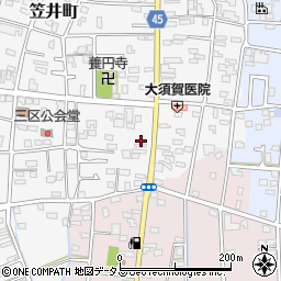 静岡県浜松市中央区笠井町302周辺の地図