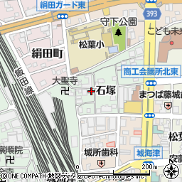 愛知県豊橋市花田町（石塚）周辺の地図