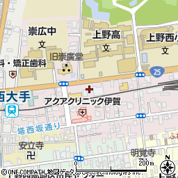 東海労働金庫上野支店周辺の地図