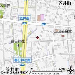 静岡県浜松市中央区笠井町931周辺の地図